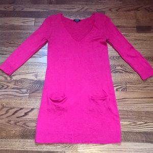 Express Sweater Dress Hot Pink